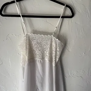 White Lace‎ Trimmed Fairycore Camisole Top Fairy Cottagecore Sheer Coquette Vtg thumbnail 2