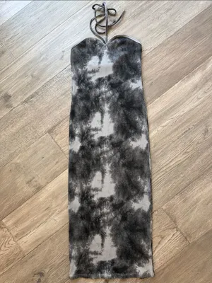 Zara Tie Dye Maxi Dress Halter thumbnail 2