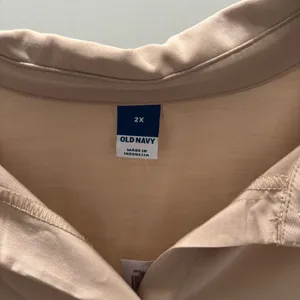 Old Navy Mocha Taffy Waist-Defined Utility Midi Shirt Dress thumbnail 3