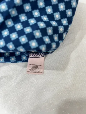 Victoria's Secret Pajama Tunic Dress Geometric Pattern Size XS Blue Cotton Modal thumbnail 9