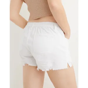Aerie Daydream Distressed Comfy Denim Jean Shorts cutoffs White plus XXL 20 thumbnail 8