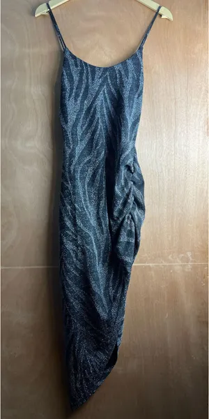Popular 21 Black glittery spaghetti strap dress thumbnail 4