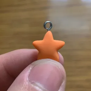Orange Star Charm Pendant thumbnail 2