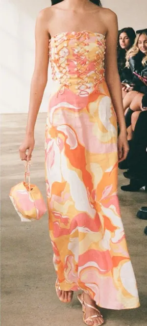 Zaco Saboskirt Kahlo Dress in Calista Sunset thumbnail 1