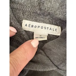 Aeropostale Aero Eighty Seven Gray‎ Pullover Hoodie Unisex M thumbnail 3