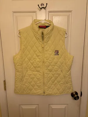 Crable LSU Tigers NWT Women’s Yellow Puffer Vest Jacket thumbnail 1