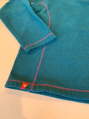 Regatta Women’s XL Extra Large Teal Contrast Knit Quarter-Zip Fleece Pullover thumbnail 6