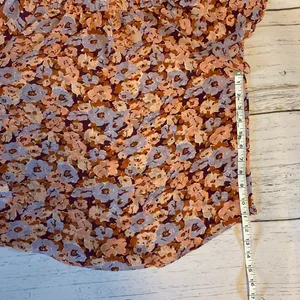 Madewell Smocked Mockneck Top in Floral Breeze Size Medium thumbnail 5