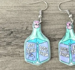 Handmade “Boy Tears” Dangle Earrings thumbnail 5
