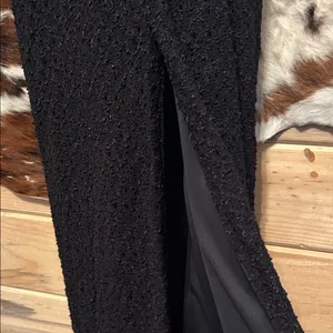 Alex Evenings Black Textured Maxi Dress Size 4 thumbnail 7