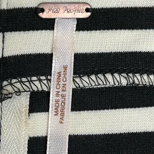 Free People Black and White Striped Dress - Medium - EUC thumbnail 5