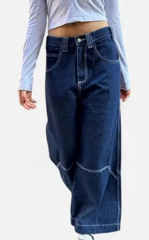 J.Galt for Brandy Melville Shanghai Wide Leg Jeans Size M Indie Y2K Skater girl thumbnail 1