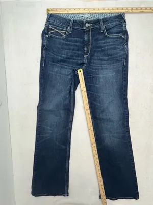 Ariat Real Denim Women’s Missouri Real Sienna Dark Wash Bootcut Jeans Size 33L thumbnail 13
