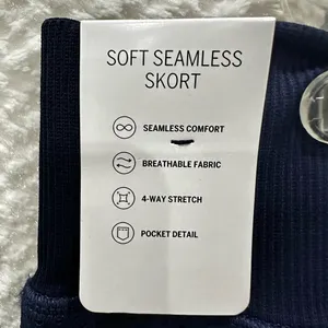 Pink seamless skort sz large midnight blue #108 thumbnail 3