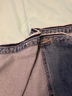 PacSun Raw Denim Hem Mini Tie-Front Wrap Skirt thumbnail 5