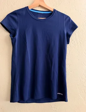 Patagonia Navy Blue Performance Tee thumbnail 1