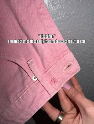 FRAME Pink Denim Jeans thumbnail 4