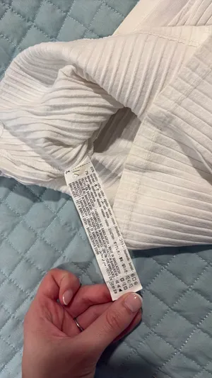 Zara Cropped White Polo Top thumbnail 4