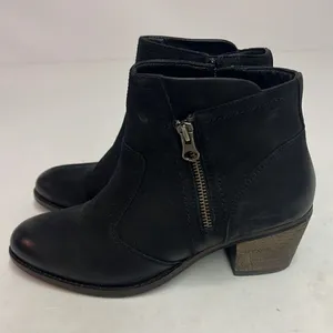 Earth Ralston Leather Bootie Size 8 A5‎ Black thumbnail 3