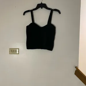 NWT Vero Moda Vmjoleen Sweater Tank Black Size Small thumbnail 5