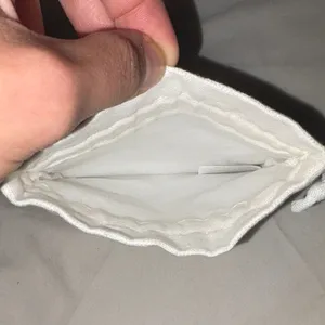 Dior White and Gold Logo Pouch thumbnail 4