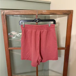 American Eagle Red Cotton Varsity High-waisted Loungewear Sweatpants Shorts XS thumbnail 2