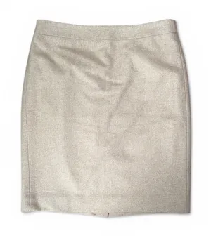J.Crew‎ Women Wool Blend Pencil Skirt Champagne size 6 thumbnail 1