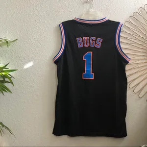 Vintage Toon Looney Tunes Space Jam Bugs Jersey Michael Jordan Size M Measurement in pics thumbnail 2