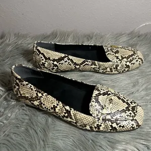 Vionic Hayes Loafer Ivory/Multicolor Snakeskin Patterned Loafers Size 9 thumbnail 3