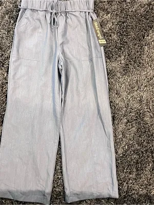 🌸Like An Angel Blue Wide Leg Light Weight Pants Size Medium🌸 thumbnail 3