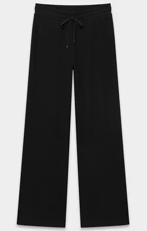Aritzia HomeStretch Rib Kickback Pant in Black Size Medium thumbnail 1