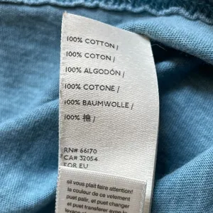 WE THE FREE Blue Distressed Washed Cotton Long Sleeve Tee T-Shirt Top - Sz Small thumbnail 9