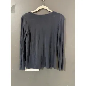 American Eagle Soft &‎ Sexy Charcoal Gray Lace Up Grunge Long Sleeve Top Small thumbnail 7