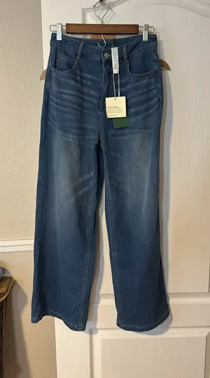 Halara Flex Denim Wide-Leg Pants thumbnail 1