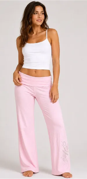 VS Pink Foldover Flares Size Extra Large thumbnail 1