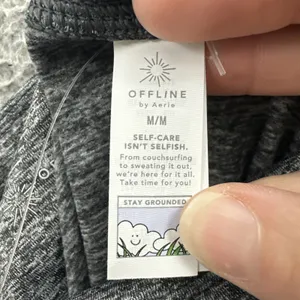 NWT Aerie Offline Warmup‎ Leggings Gray Athletic Athleisure Women's Medium x 27 thumbnail 6