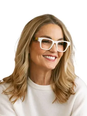 Peepers Blue Light Bernadette Lenses in White/Tokyo Turquoise New Womens Reading thumbnail 3
