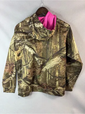 Legendary Whitetails L Gorpcore Camo Hoodie with Pink Lining and Drawstrings thumbnail 5