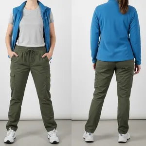 Columbia‎ Women's XL Olive Green Hiking Cargo Pants Lightweight Drawstring Waist thumbnail 2