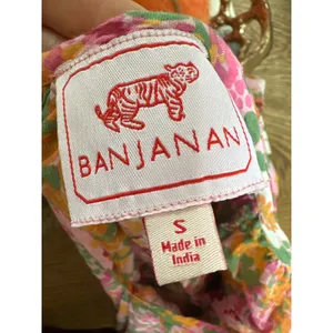 BANJANAN Floral Flutter Sleeve Blouse in Pink Size Small thumbnail 4