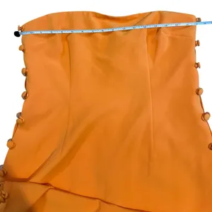 Gianni Bini Elegant Orange Strapless Dress thumbnail 8