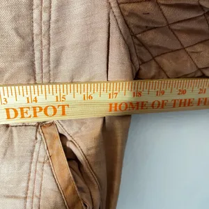 Anthropologie Hei Hei Quilted Bomber Jacket Medium Terracotta Linen Boho thumbnail 6
