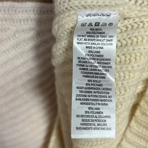 French Connection‎ Tan And White Turtle Neck Sweater Size Small thumbnail 7