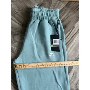Set 2 Pcs Alphalete Women's ELMTS Short Sleeve Crop & Relaxed Coffed Jogger Teal thumbnail 7