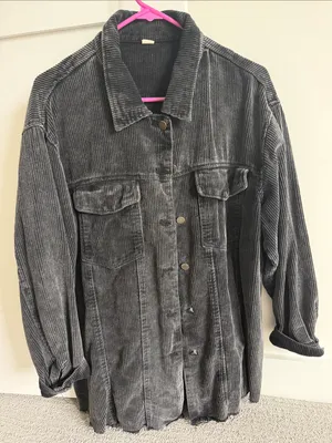 Womens Corduroy Button thumbnail 1