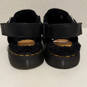Dr. Martens Docs Jorge II Ambassador Black Faux Fur Lined Slingback Mules US 9 thumbnail 7