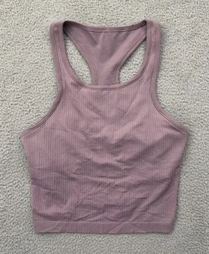 Lululemon Ebb to Street Cropped Racerback Tank Top Lavender Lux Women's 12 thumbnail 1