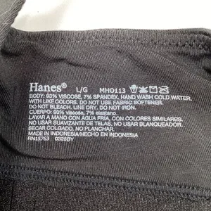 Hanes Originals Supersoft Wirefree T-Shirt Bra Black Large NEW! thumbnail 7