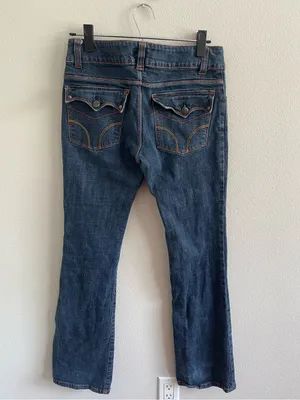 Dickies Women’s Straight Leg Low Rise Jeans in Dark Blue Size 7 thumbnail 2
