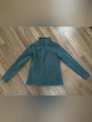 Patagonia Women's Quarter-Zip Fleece Pullover in Heather Blue — Size Small thumbnail 2